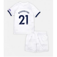 Camiseta Tottenham Hotspur Dejan Kulusevski #21 Primera Equipación Replica 2023-24 para niños mangas cortas (+ Pantalones cortos)